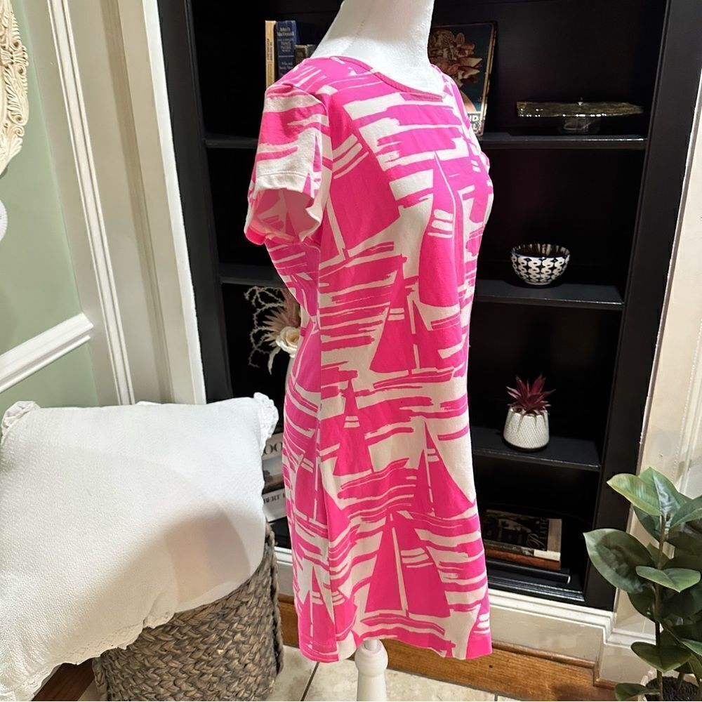MAHI GOLD Pink and White Abstract Mini Dress - Picture 5 of 8